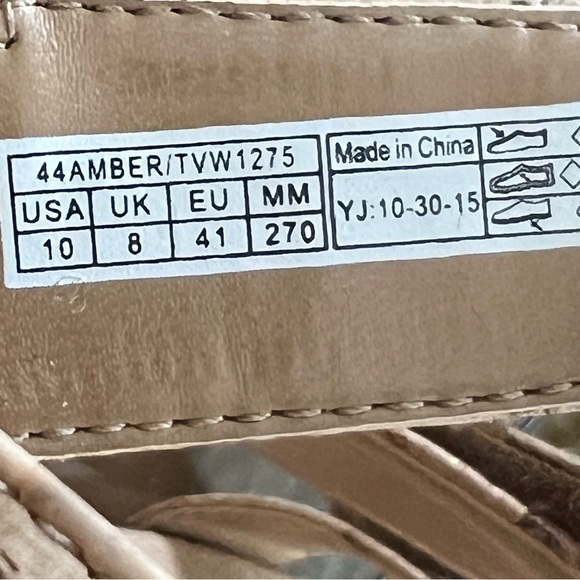 Vionic Amber Adjustable Sandal with Arch Support in Gold Cork - Picture 10 of 10